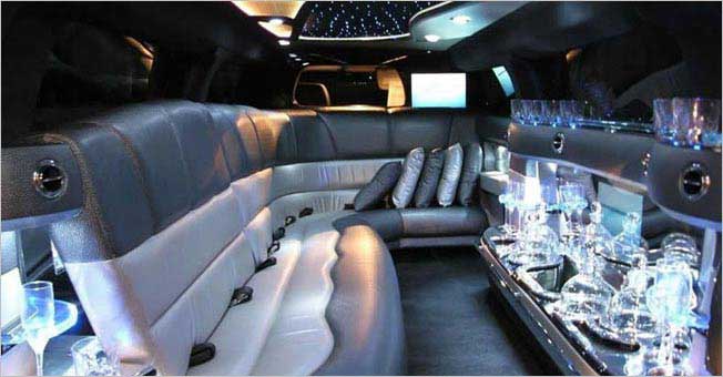 California Hummer Limousine H2 Stretch Interior