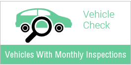 Vehicles with monthly, safety inspections